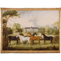 Gobelín Tapisserie  Chevaux